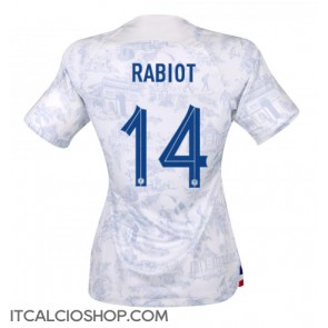 Francia Adrien Rabiot #14 Seconda Maglia Femmina Mondiali 2022 Manica Corta